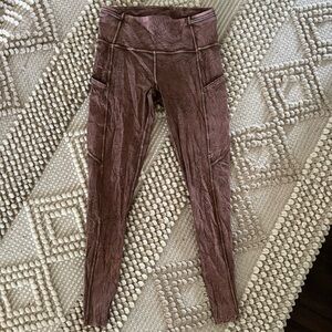 Lululemon brown ice dye leggings